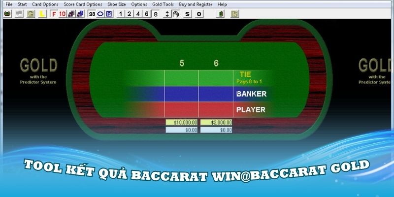 Tool kết quả Baccarat Win@baccarat Gold hiệu quả